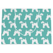Kerry Blue Terrier Doppy Welpe Große Geschenktüte (Vorderseite)