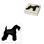Kerry Blue Terrier Doppy Welpe Gummistempel (Stempel)