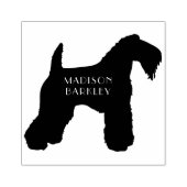 Kerry Blue Terrier Doppy Welpe Gummistempel (Prägung)