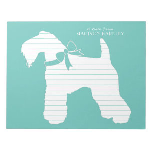 Kerry Blue Terrier Doppy Welpe Notizblock