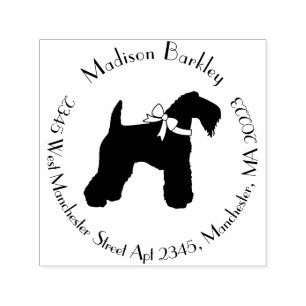 Kerry Blue Terrier Doppy Welpe Permastempel