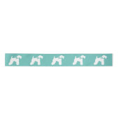 Kerry Blue Terrier Doppy Welpe Satinband (Vorderseite)