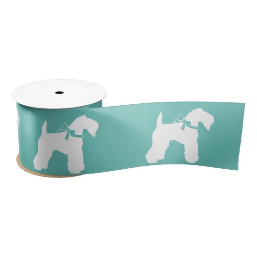 Kerry Blue Terrier Doppy Welpe Satinband (Spule)