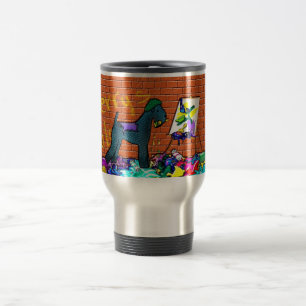 KERRY BLUE TERRIER GRAFFITIKÜNSTLER Größere Tasse
