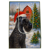 Kerry Blue Terrier Holiday Card Mittlere Geschenktüte (Rückseite)