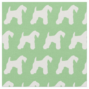 Kerry Blue Terrier Hund Silhouette Haustier Sagegr Stoff