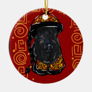 Kerry Blue Terrier - Jahr des Hundes Keramikornament