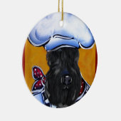 Kerry Blue Terrier Koch Keramikornament (Rechts)