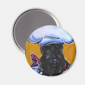 Kerry Blue Terrier Koch Magnet (Vorderseite/Rückseite)
