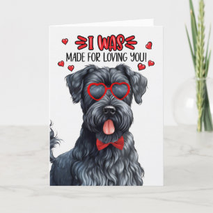 Kerry Blue Terrier Made for Love You Valentine Feiertagskarte