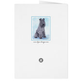 Kerry Blue Terrier Malerei Niedliche Original Dog  (Hinten)