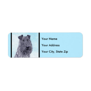 Kerry Blue Terrier Malerei Niedliche Original Dog