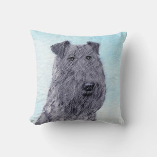 Kerry Blue Terrier Malerei Niedliche Original Dog Kissen