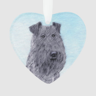 Kerry Blue Terrier Malerei Niedliche Original Dog Ornament