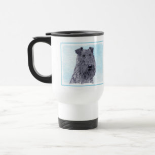 Kerry Blue Terrier Malerei Niedliche Original Dog Reisebecher