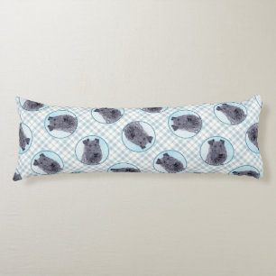 Kerry Blue Terrier Malerei Niedliche Original Dog Seitenschläferkissen