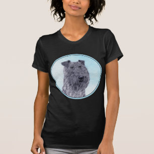 Kerry Blue Terrier Malerei Niedliche Original Dog  T-Shirt
