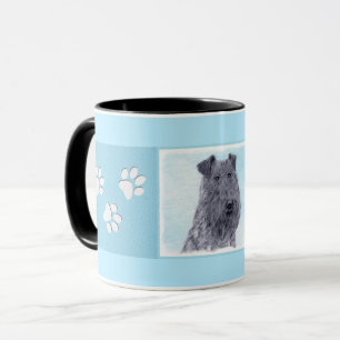 Kerry Blue Terrier Malerei Niedliche Original Dog Tasse