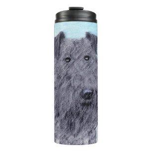 Kerry Blue Terrier Malerei Niedliche Original Dog Thermosbecher