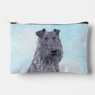 Kerry Blue Terrier Malerei Niedliche Original Dog Zubehörtasche
