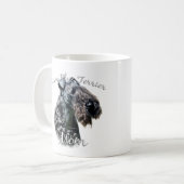 Kerry Blue Terrier Mama 2 Kaffeetasse (Vorderseite Links)