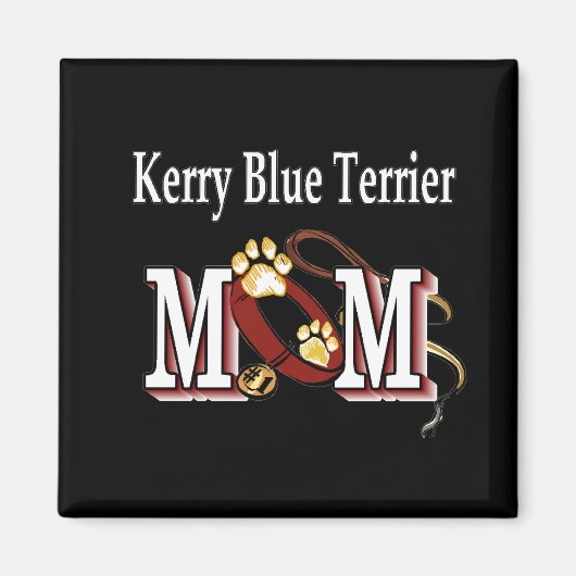 Kerry Blue Terrier Mom Magnet (Vorne)