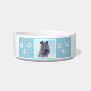 Kerry Blue Terrier Painting Cute Original Dog Art Napf