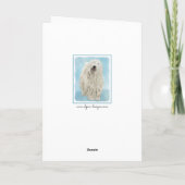 Kerry Blue Terrier Painting - Niedliches Original  Karte (Rückseite)