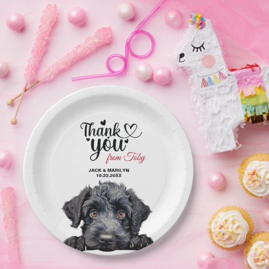 Kerry Blue Terrier Pappteller (Party)