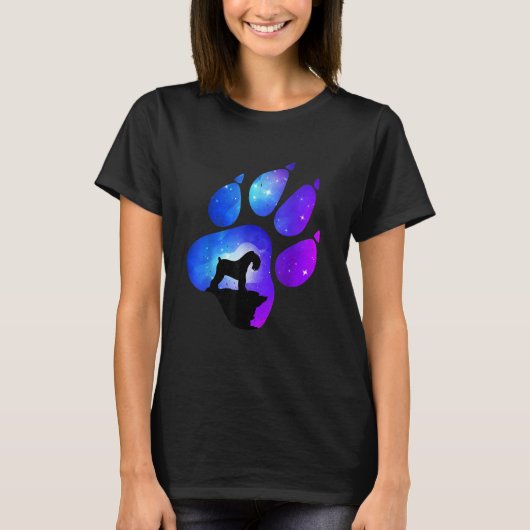 Kerry Blue Terrier Paw Dog Mom Dad T-Shirt (Vorderseite)