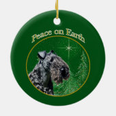 Kerry Blue Terrier Peace Keramik Ornament (Hinten)