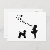 Kerry Blue Terrier Postkarte (Vorne/Hinten)