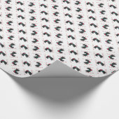 Kerry Blue Terrier Santa Paws Geschenkpapier (Ecke)