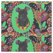 Kerry Blue Terrier Stoff (Nahaufnahme)