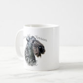 Kerry Blue Terrier Vater 2 Kaffeetasse (Vorderseite Links)
