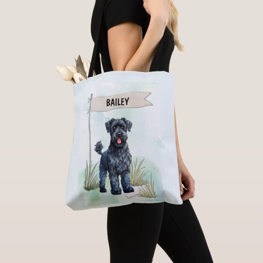 Kerry Blue Terrier Watercolor Personalized  Tasche (Von Nahem)