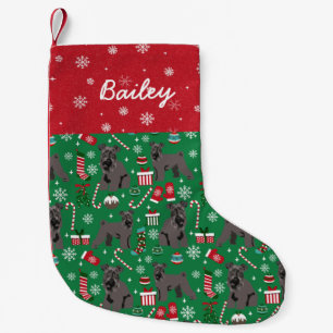 Kerry Blue Terrier Weihnachtshund individuelle Nam Kleiner Weihnachtsstrumpf