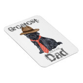 Kerry Blue Vater Magnet (Rechte Seite)