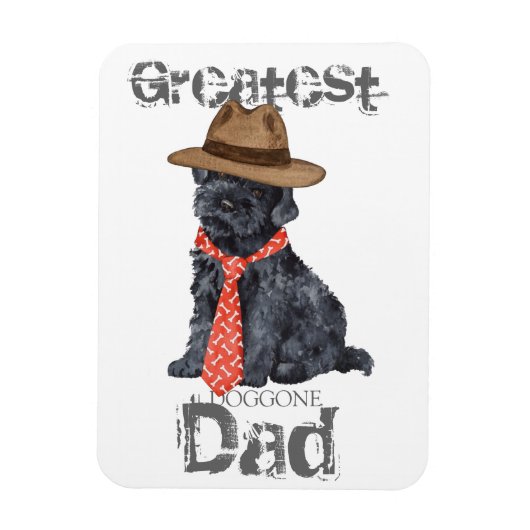 Kerry Blue Vater Magnet (Vertikal)