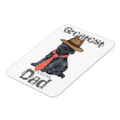 Kerry Blue Vater Magnet (Linke Seite)