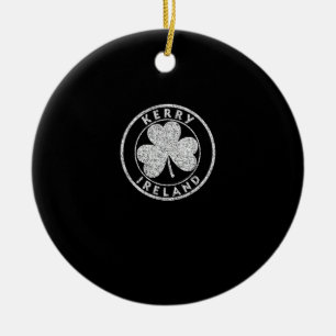 Kerry Ireland Kleeblatt Signing Beklemmend White P Keramik Ornament