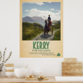 Kerry Irland, Retro Irish Travel Advert Poster (Küche)