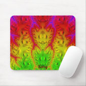 KERRY ~ Zany Shades Lila Green Yellow Mousepad (Mit Mouse)