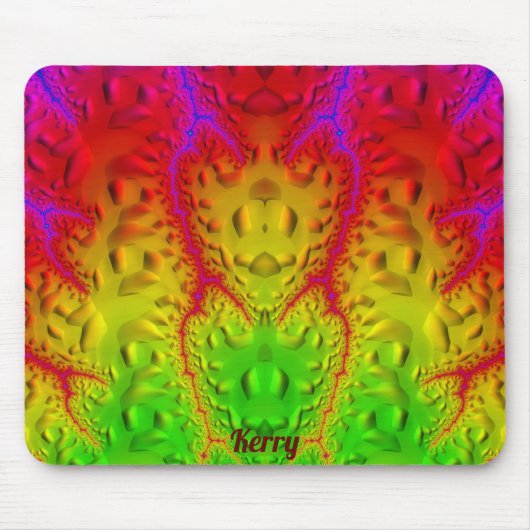 KERRY ~ Zany Shades Lila Green Yellow Mousepad (Vorne)