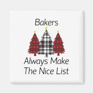 Kers macht immer eine schöne Weihnachtsliste Magnet