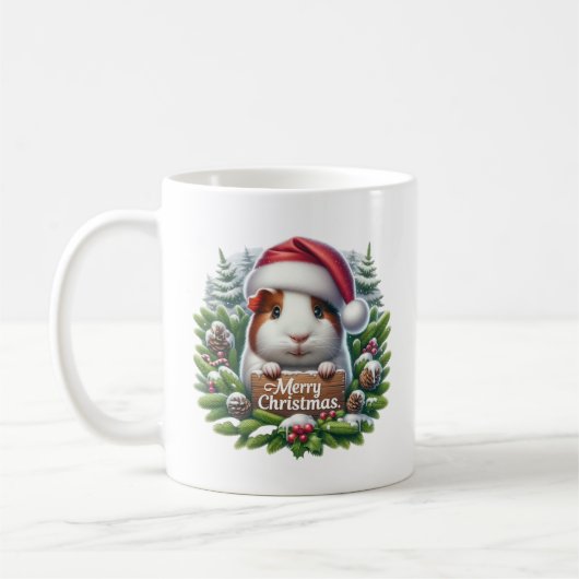 Kerst Cavia Kaffeetasse (Links)
