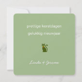 kerst dala paarden met arrenslee en katten einladung (Rückseite)