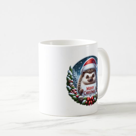 Kerst Egel Kaffeetasse (VorderseiteRechts)