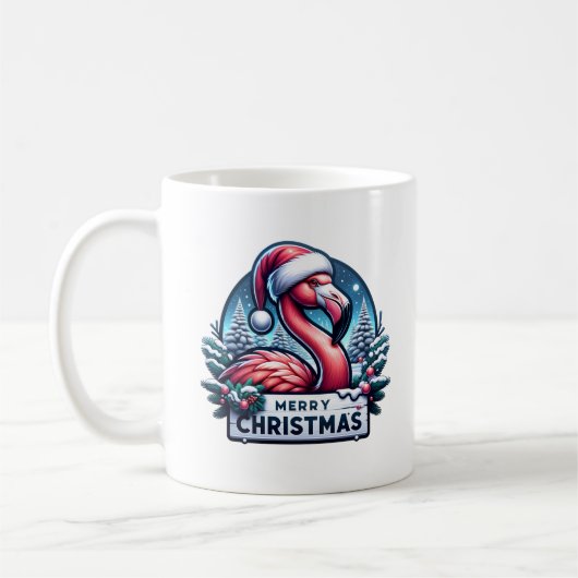 Kerst Flamingo Kaffeetasse (Links)