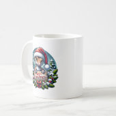 Kerst Gekko Kaffeetasse (Vorderseite Links)